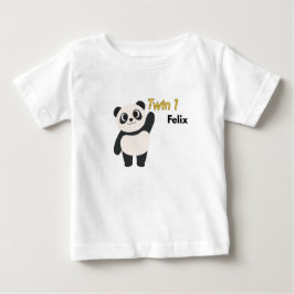 Persoonlijk Tweeling 1 Panda Baby Body