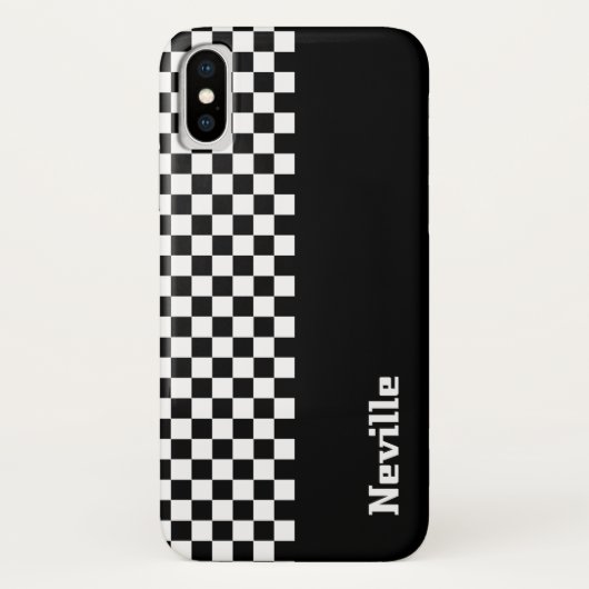 Persoonlijk tweetonig schaakbord Case-Mate iPhone case (Achterkant)