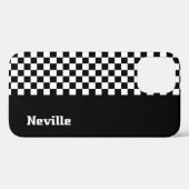 Persoonlijk tweetonig schaakbord Case-Mate iPhone case (Achterkant (horizontaal))