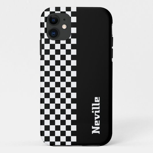 Persoonlijk tweetonig schaakbord Case-Mate iPhone case (Achterkant)