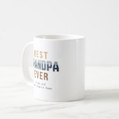 Persoonlijk typografie ontwerp Beste Opa Ooit Koffiemok (Voorkant links)