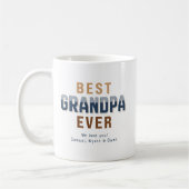 Persoonlijk typografie ontwerp Beste Opa Ooit Koffiemok (Links)