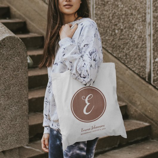 Persoonlijk Uitnodigingskaartje voor Bruidsmeisje Tote Bag