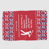 Persoonlijk UK UNION JACK Christelijk Golfhanddoek (Horizontaal)