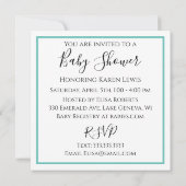 Persoonlijk Ultrasound Afbeelding Baby shower Kaart (Achterkant)