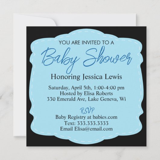 Persoonlijk Ultrasound Afbeelding Baby shower Kaart (Achterkant)