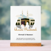 Persoonlijk Umra Mubarak-cadeau Acryl Bord (Neutraal)