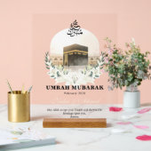 Persoonlijk Umrah Mubarak Acrylbord Acryl Bord (Huwelijk)
