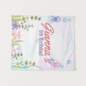 Persoonlijk Under the Sea Verjaardags Tapijt Bord Wandkleed (Voorkant (horizontaal))