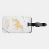 Persoonlijk Unicorn-bagagelabel Bagagelabel (Achterkant horizontaal)