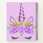 Persoonlijk Unicorn Kinderen Notitieboek (Achterkant)