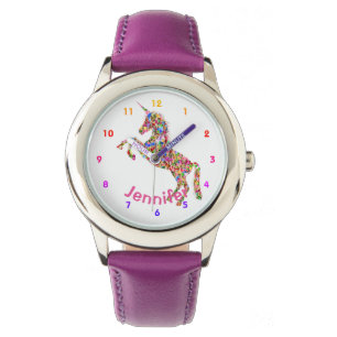 Persoonlijk UNICORN Meisjes horloge Paars