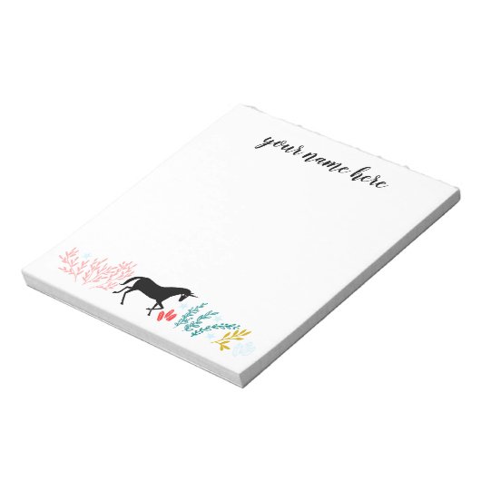 Persoonlijk Unicorn-Notitieblok Notitieblok (Linkerzijde)