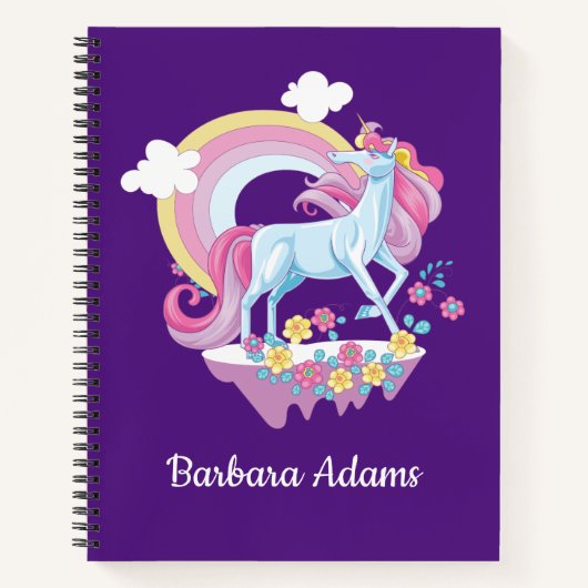 Persoonlijk Unicorn Schetsboek Notitieboek (Voorkant)