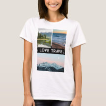 Persoonlijk uniek fotocollage T-shirt