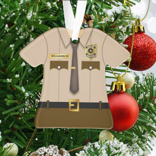 Persoonlijk uniform voor parkwachter ornament