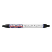 Persoonlijk | UNION JACK | UK-VLAG Zwarte inktpen Zwarte Inkt Pen (Voorkant)