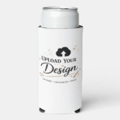 Persoonlijk Upload Je Ontwerp Logo Seltzer Blikjeskoeler (Seltzer Voorkant)