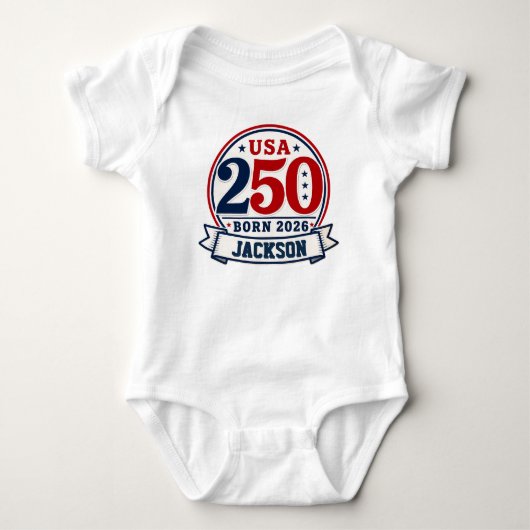 Persoonlijk USA 250 Baby Bodysuit (Voorkant)