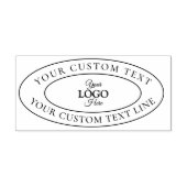 Persoonlijk Uw Bedrijfslogo Rubber Stempel (Afrduk)