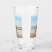 Persoonlijk uw foto en aangepaste tekst glas (Rechts)