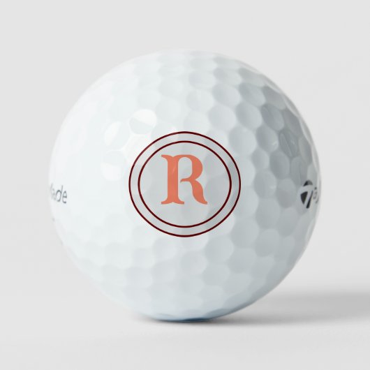 Persoonlijk uw snelle naam monogram bedrijfslogo golfballen (Voorkant)
