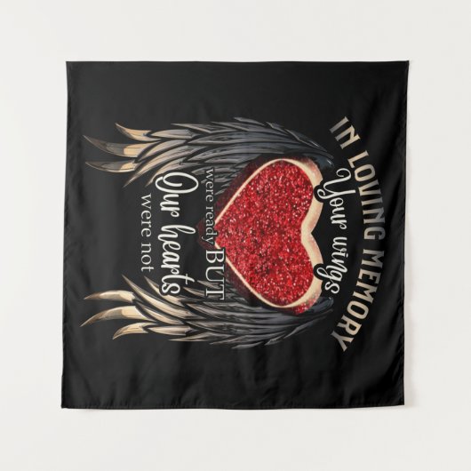 Persoonlijk Uw Vleugels Waren Klaar Maar Onze Hart Wandkleed (Voorkant (horizontaal))