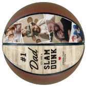 Persoonlijk Vader Slam Dunk Basketbal Cadeau (Voorkant)