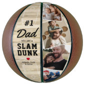Persoonlijk Vader Slam Dunk Basketbal Cadeau (Verticaal)