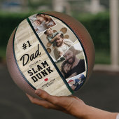 Persoonlijk Vader Slam Dunk Basketbal Cadeau