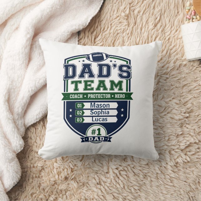 Persoonlijk Vaderdag cadeau voor papa's voetbaltea Kussen (Deken)