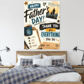 Persoonlijk Vaderdag Canvas Geschenk Afdruk (Insitu (Slaapkamer))
