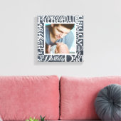 Persoonlijk Vaderdag Word Collage Chalkboard Canvas Afdruk (Insitu (Woonkamer))