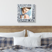 Persoonlijk Vaderdag Word Collage Chalkboard Canvas Afdruk (Insitu (Slaapkamer))