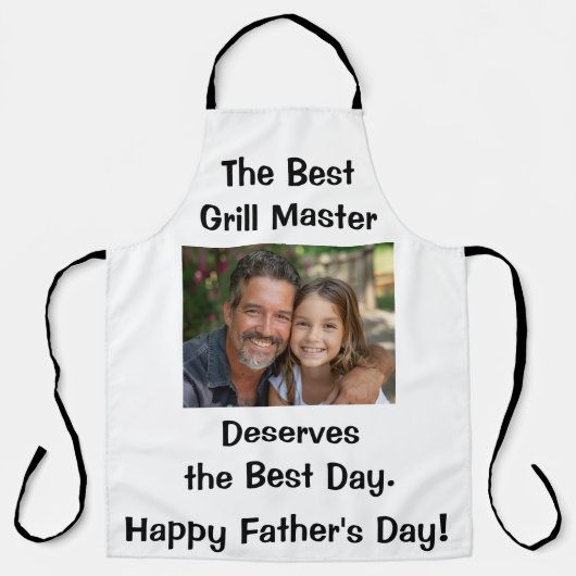 Persoonlijk vadersdag schort (Voorkant)