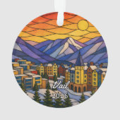Persoonlijk Vail-acrylornament, Aangepaste Colorad Ornament (achterkant)