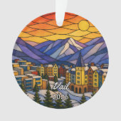 Persoonlijk Vail-acrylornament, Aangepaste Colorad Ornament (voorkant)