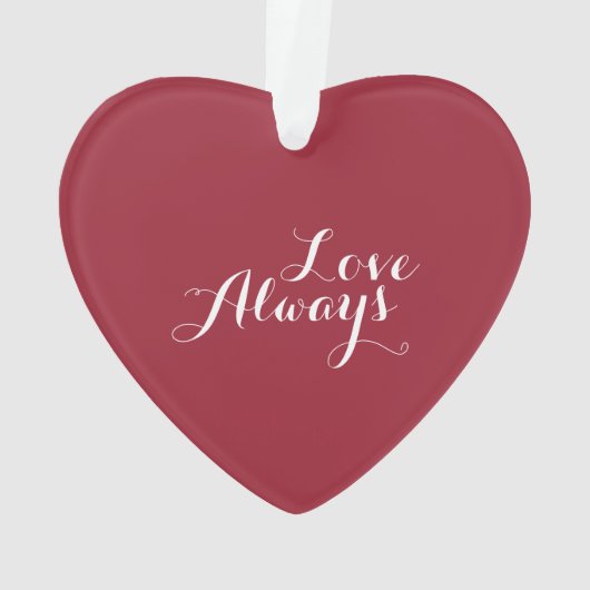 Persoonlijk Valentijns hart Ornament (achterkant)