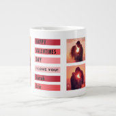 Persoonlijk Valentijnsdag Cadeau Grote Koffiekop (Voorkant)
