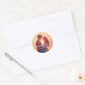 Persoonlijk Valentijnsdag Cadeau Ronde Sticker (Envelop)