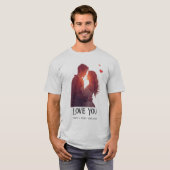 Persoonlijk Valentijnsdag Cadeau T-shirt (Voorkant volledig)