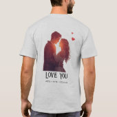 Persoonlijk Valentijnsdag Cadeau T-shirt (Achterkant)