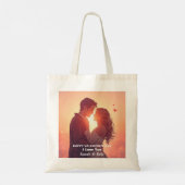 Persoonlijk Valentijnsdag Cadeau Tote Bag (Achterkant)