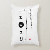 Persoonlijk Valentijnsdag Lied Album Koppel Accent Kussen (Voorkant(Verticaal))