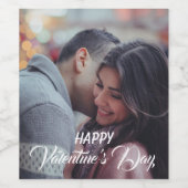 Persoonlijk Valentijnsdag-wijnlabel, Wijn Etiket (Enkel label)