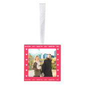 Persoonlijk Valentijnsdagcadeau Rood Multi Foto Decoratie (Rechts)