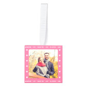 Persoonlijk Valentijnsdagcadeau Roze Multi Foto Decoratie (Voorkant)