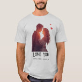 Persoonlijk Valentijnsdagcadeau T-shirt (Voorkant)