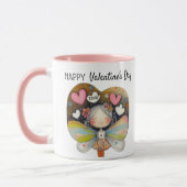 Persoonlijk Valentijnsdagfeeënkaarscadeau Mok (Links)
