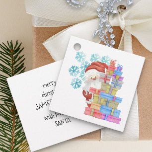 Persoonlijk van de Kerstman Cute Kids Kerstmis Bedankjes Labels